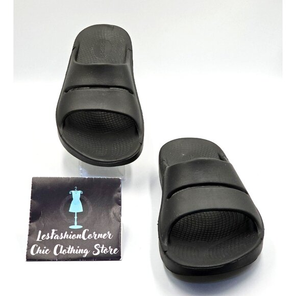 Oofos Ooriginal Men's Black Recovery Slide Lightweight Sandals Sz 9 Wo's 11 2550 - Picture 3 of 15